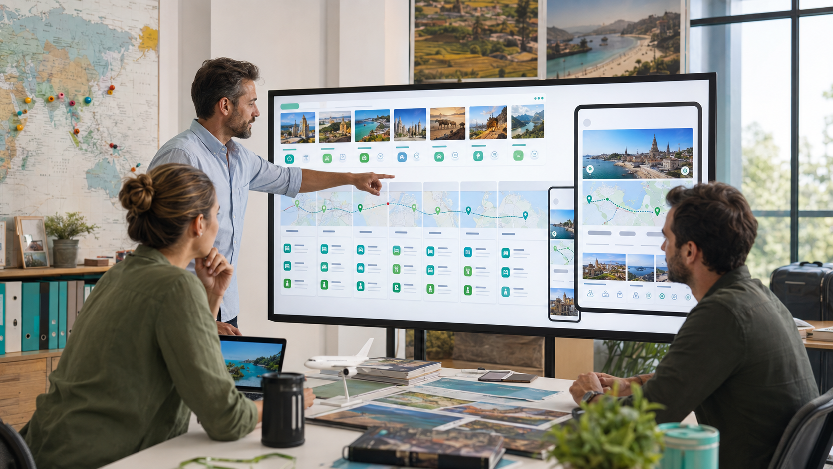 tour operator itinerary software builder showing drag and drop day planning and branded client proposal for tour operators in 2026